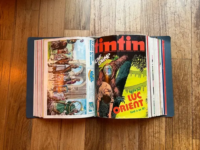 Tintin (magazine) - 118 Magazines + 5 binders - First edition - 1972/1975