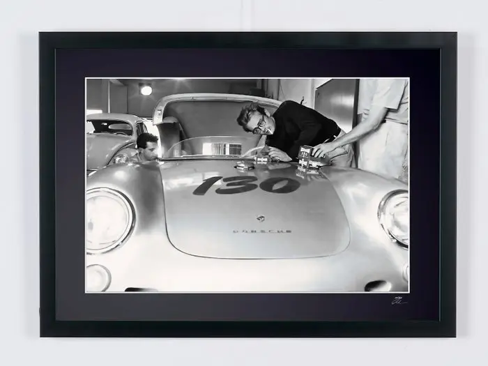 James Dean and his Porsche 550 Speedster - 1955 - Fine...