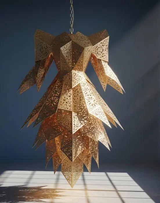 Morocco - Najim Idrissi - Chandelier - Morocco model - Brass, Copper