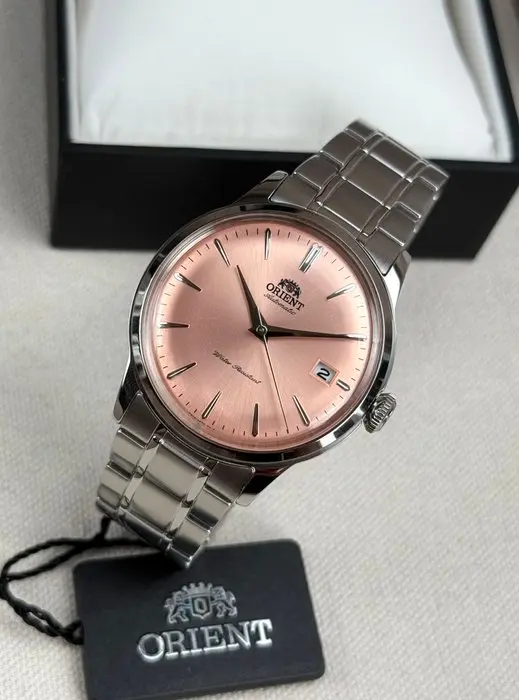 Orient - Bambino Date Automatic Pink - No reserve price...