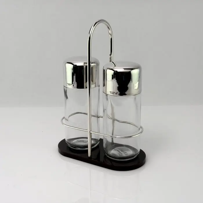 Christofle - Cruet set - clean architectural lines - Glass