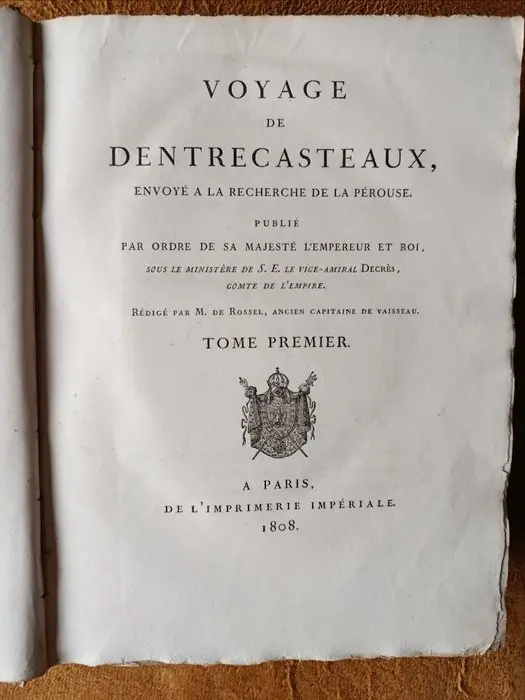 M. De Rossel - Voyage de d'Entrecasteaux - 1808