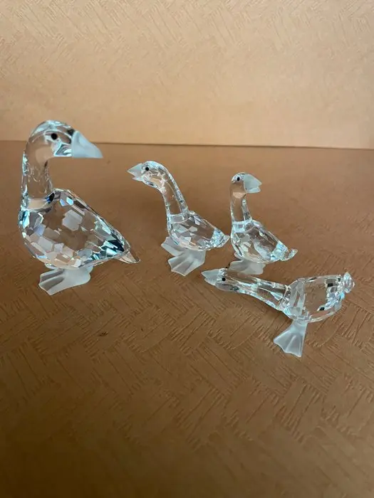 Swarovski - Figurine - Complete set Ganzen - Boxed (4) - Crystal