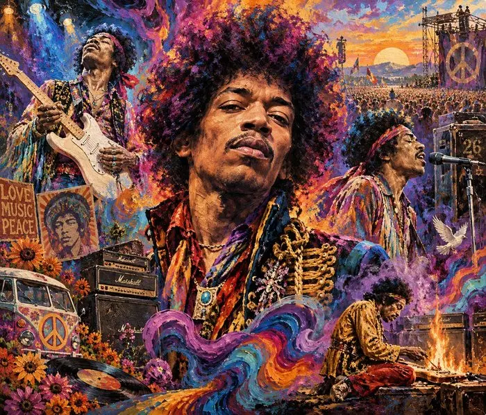 Jimi Hendrix- 2026 - Fine Art High-Quality Giclée...