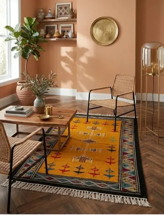 Artisanat nord Afrique - Berber - Carpet - 150 cm - 100 cm - Berber kilim rug