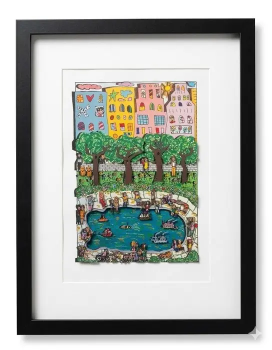 James Rizzi (1950-2011) - The Park Pond