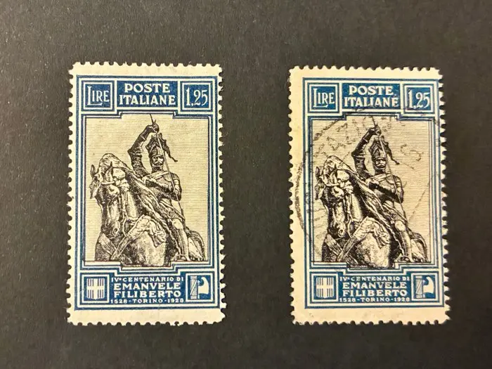 Italy Kingdom 1928/1928 - 4th centenary of Emanuele Filiberto Dent