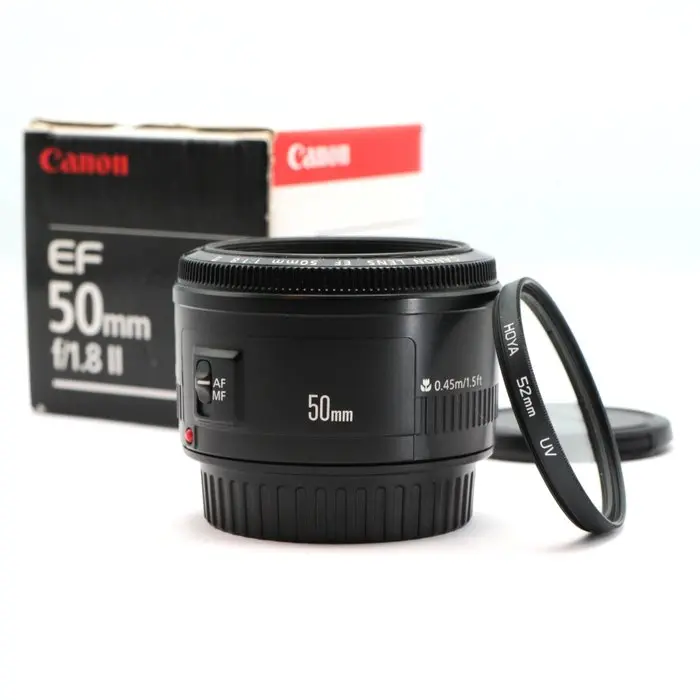 Canon EF 50mm f/1.8 II - standaard lens, portret lens Camera lens