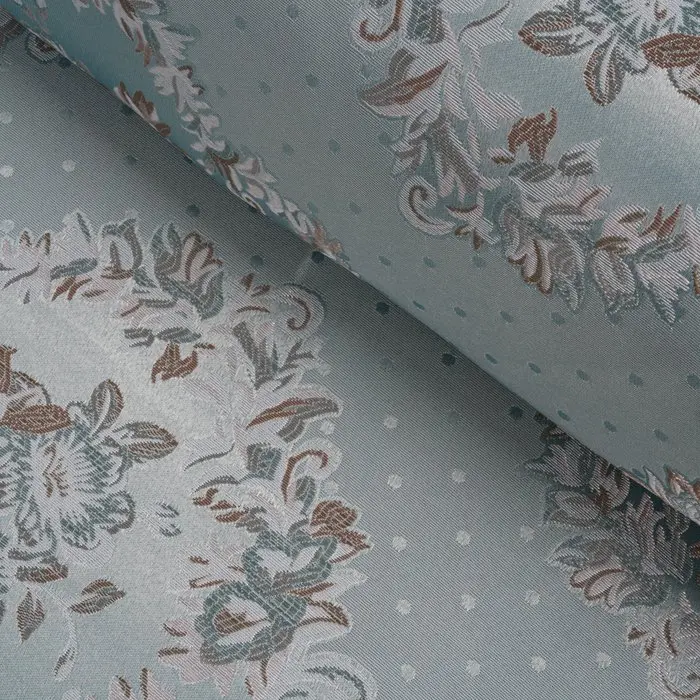 Jacquard upholstery fabric with a classic floral pattern...