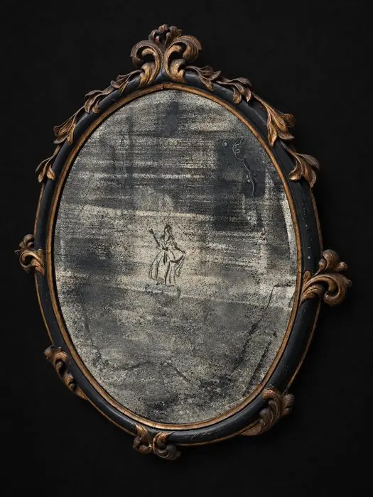 Wall mirror - Wood, Glass