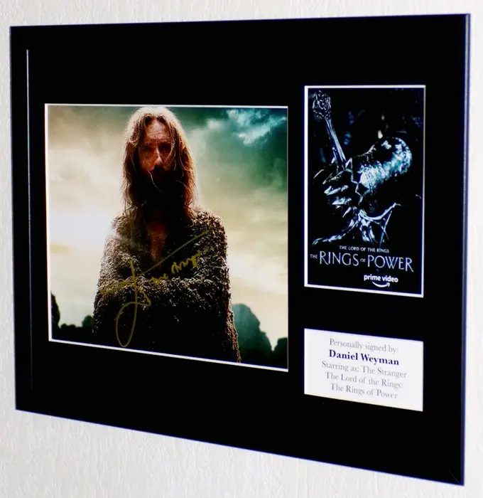 Rings of Power - Daniel Weyman (The Stranger/Gandalf) Premium Framed