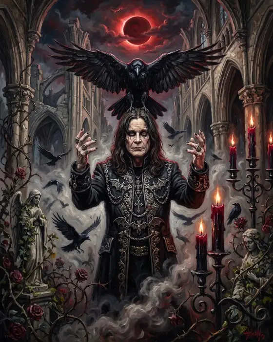 AT9 - "Ozzy Osbourne: The Prince of Darkness" - Digital Oil Painting