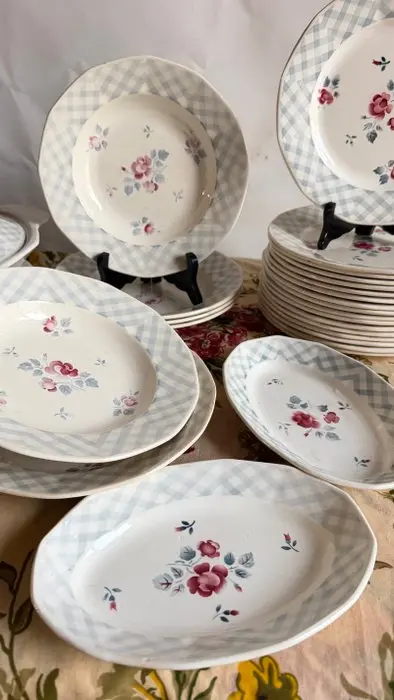 Sarreguemines - Dinner service (28) - Modele " BASTIA" - Earthenware