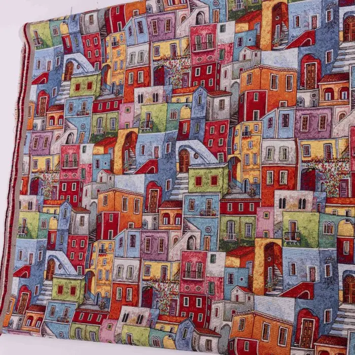 AA083 - Precious Gobelin - Fabric of Italian Villages by...