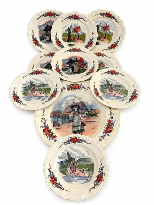Sarreguemines - Table service (9) - Obernai - Earthenware