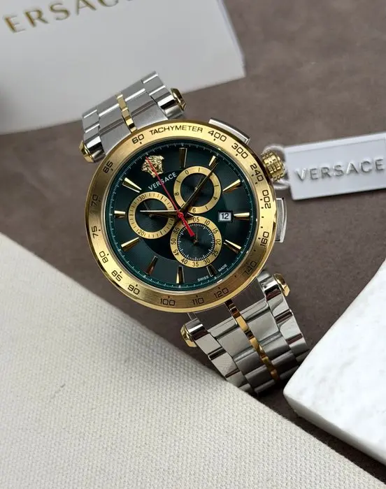 Versace - Aion Chronograph Date Gold/Green - VE6CA05 23 - Men - 2020-2025