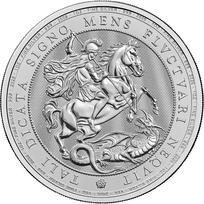 1 Troy Ounce - Silver .999 - St George and the Dragon...