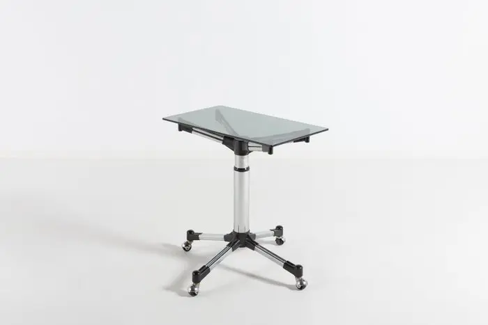 Side table - Glass, Steel, Plastic