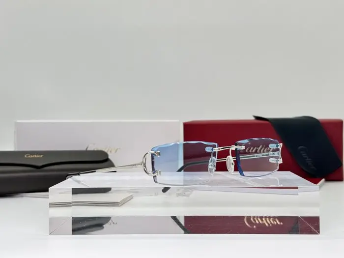 Cartier - Piccadilly Silver Gold Planted 18k Cut Lenses - Sunglasses
