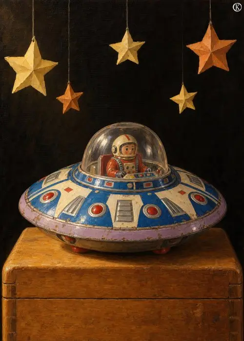 Kleury.art - [XL MATTE PAPER] "Voyage of the Tin Saucer" by Kleury.art (1/5)