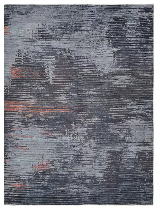 Hand-knotted designer rug with a lot of silk - Rug - 365 cm - 271 cm