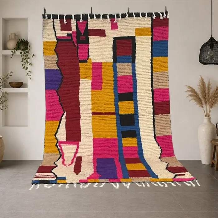 Berber, Authentic Azilal Rug Handwoven by Berber Artisans...