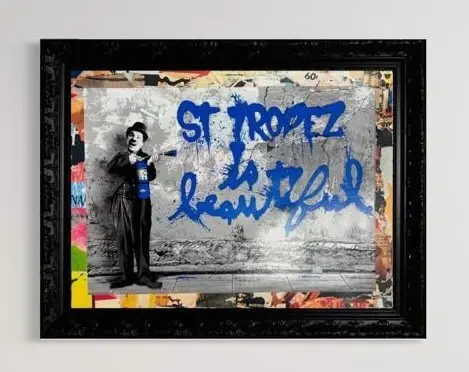 Mr Brainwash (1966) - St. Tropez Is Beautiful - Blue · Unq 1/1