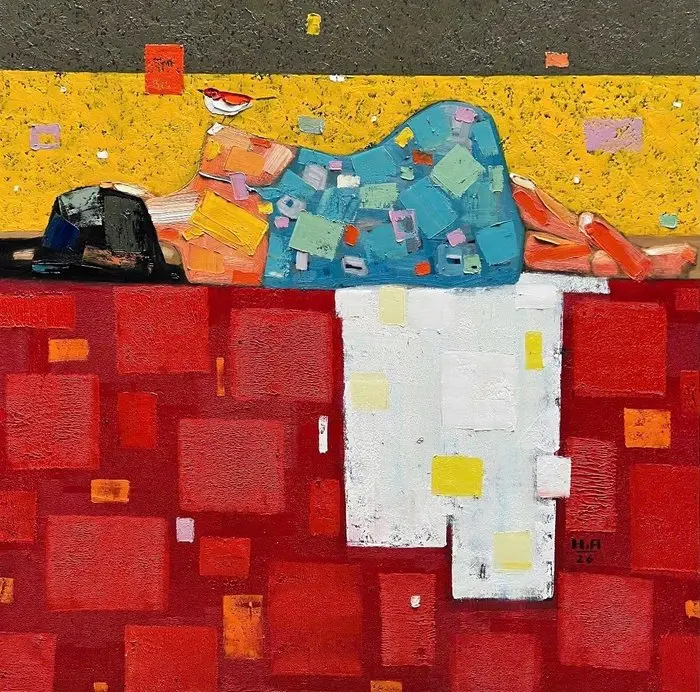 Hoang Anh - Le Repos de l’Oiseau ↑120 →120 cm