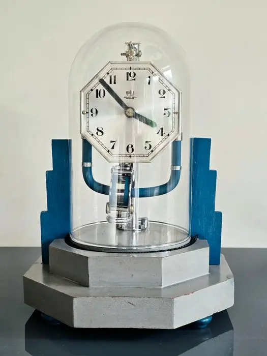 Electromagnetic Clock - Bulle - Chrome - Art Deco - 1930-1940
