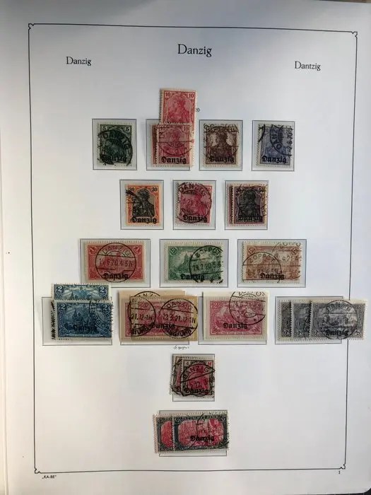 Danzig 1920/1939 - Mainly a cancelled collection with...