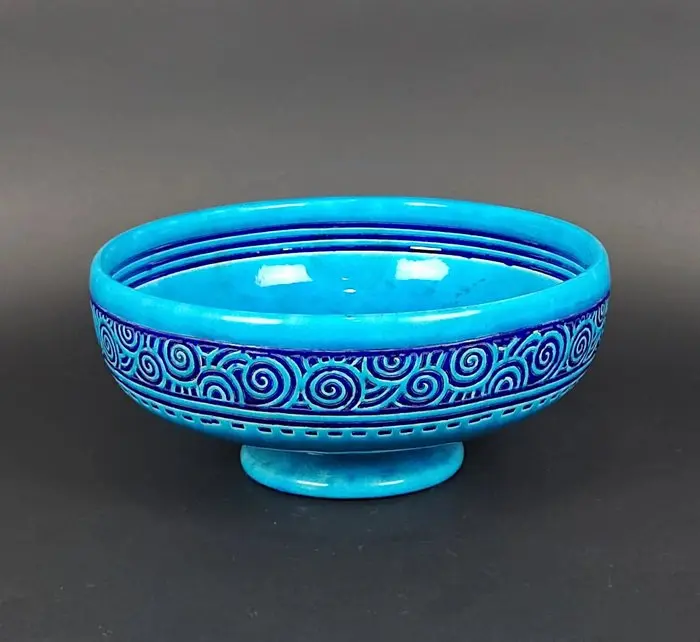 Longwy - Primavera - Dish - Art déco signé - Earthenware