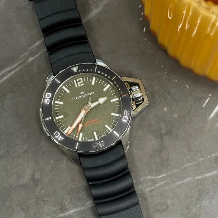 Hamilton - KHAKI NAVY FROGMAN AUTO - H77455360 - Men - 2025+