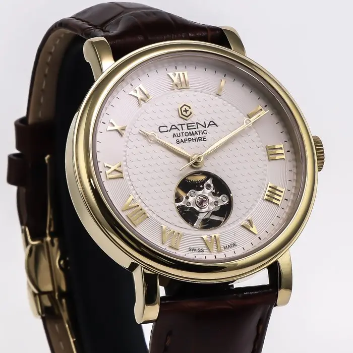 Catena - Automatic Swiss Watch Open Heart - CAH023-1FU...