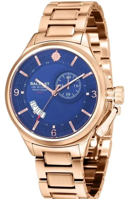 Ballast - Swiss Made - Gold - GMT - Sapphire - Protector...