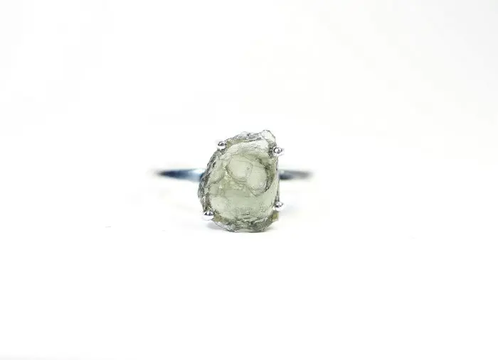 Ring Moldavite / new - 2.78 g - (1)