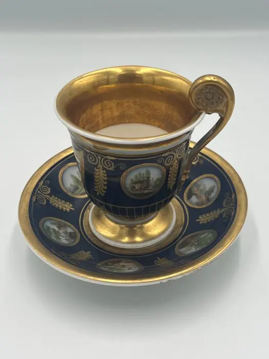 Vieux Paris - Coffee cup - Porcelain - Empire