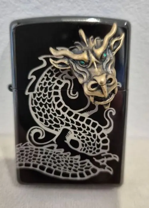Zippo - No reserve price - Lighter - Steel (stainless), Bronze