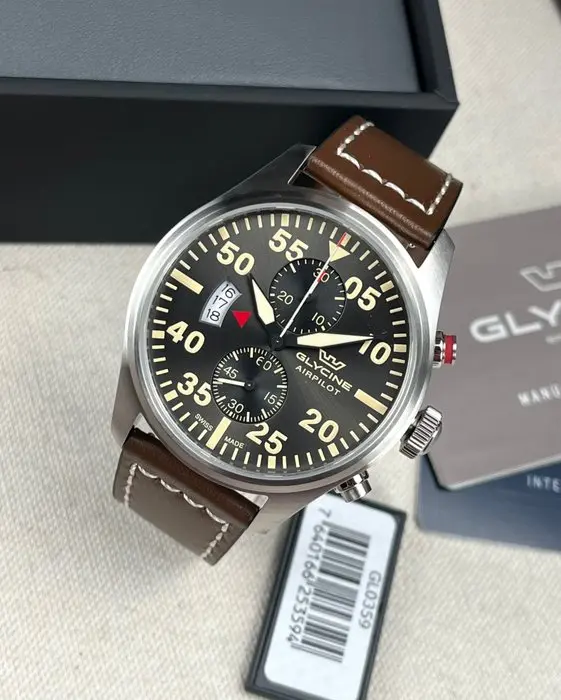 Glycine - Airpilot Chronograph Date Grey - GL0359 - Men - 2020-2025
