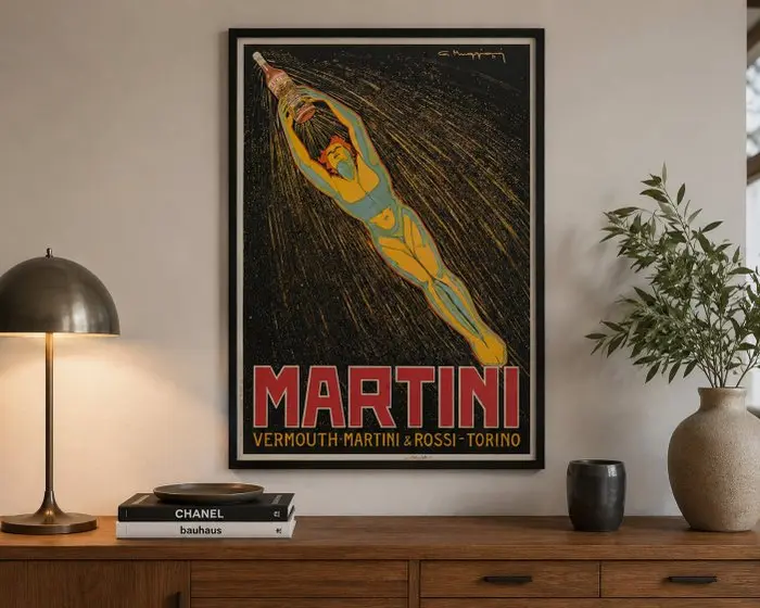 Giorgio Muggiani - Manifesto pubblicitario MARTINI - 1970s