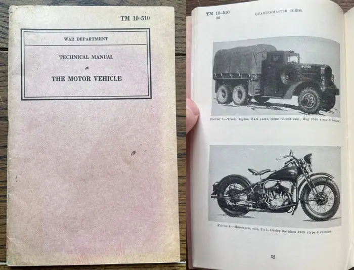 WW2 US Army Vehicle Manual - Trucks