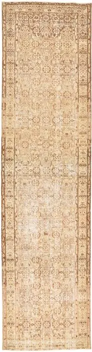 Rug - 408 cm - 105 cm - Designer Vintage Rug
