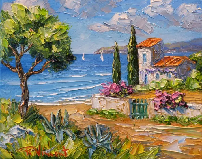 R. Vincent (1954) - Bastide à Saint Jean Cap Ferrat...
