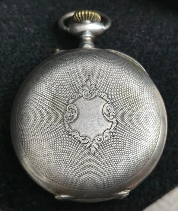 Reloj de bolsillo antiguo - pocket watch plata maciza solid silver - 1900-1949