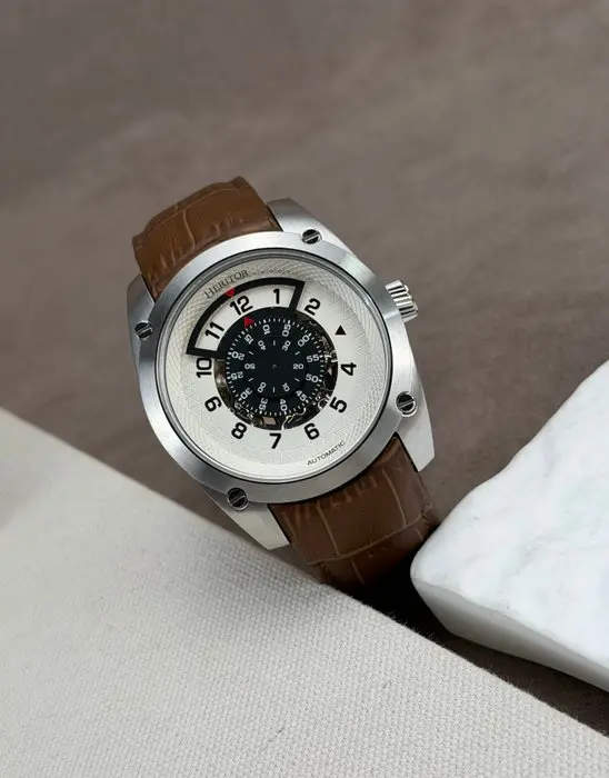 Heritor - Daniels Automatic Date - Silver - No reserve...