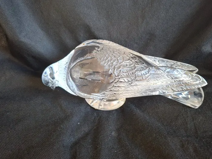 Lalique - René Lalique - Statuette, Pigeon Verviers - 11 cm - Crystal - 1978