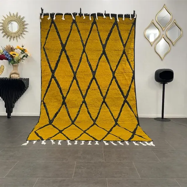Berber, Authentic Beni Ouarain rug – natural wool –...