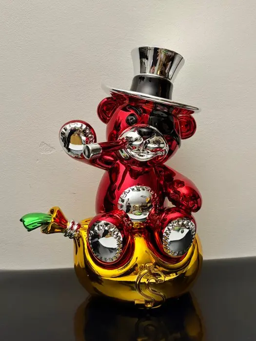 GF Exclusives - Billionaire Bear Chrome Colored Artwork By: GF Exclusives