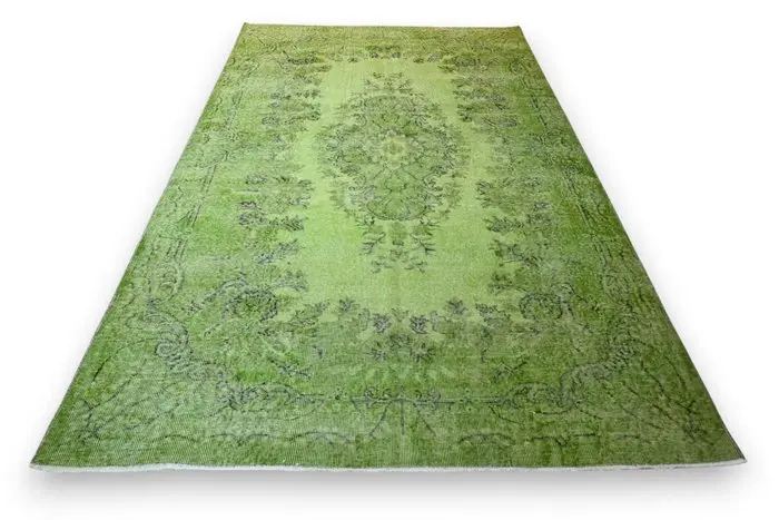Green vintage - Rug - 295 cm - 180 cm - with certificate