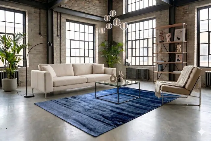 Modern blue Gabbeh - Rug - 250 cm - 150 cm - unused and very soft