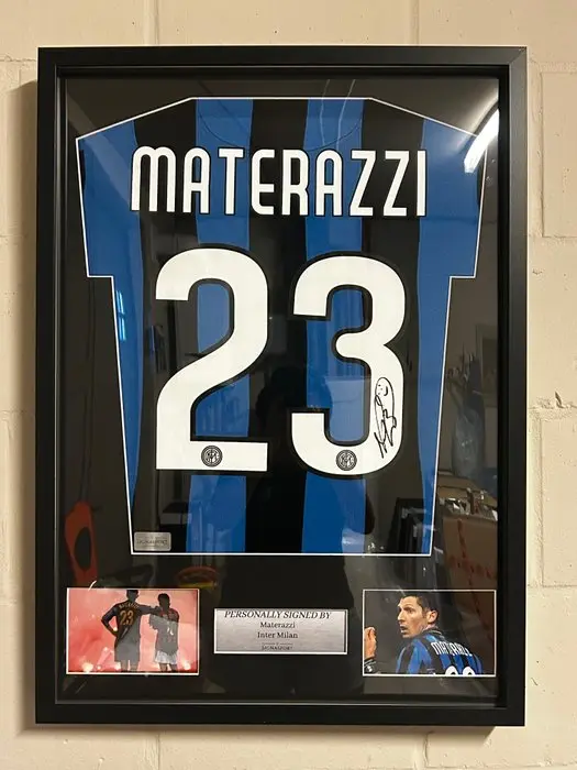 Inter - Italian Football League - Materazzi - Football shirt